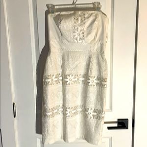 White House Black Market strapless dress